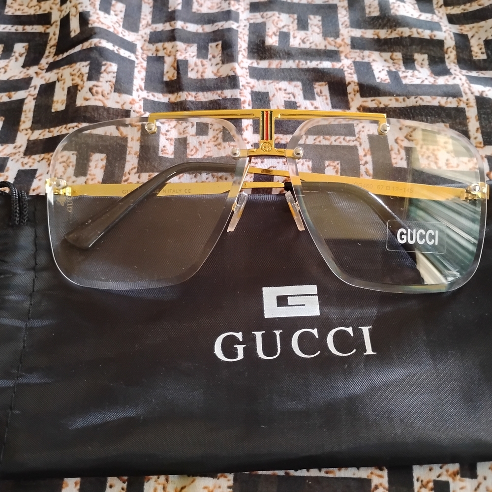 Gucci Gold Men's Sunglasses
